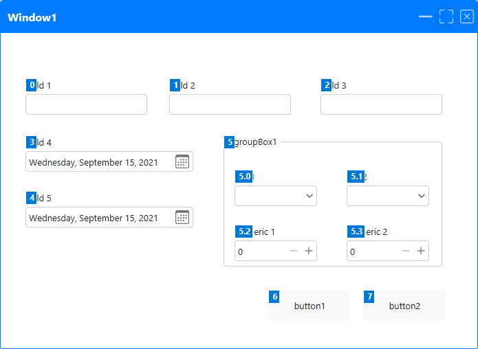 Horizontal/Vertical tab order mode